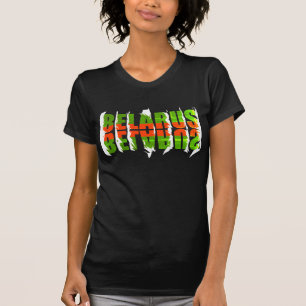 T-Shirt Tee lettres funky Biélorussie Беларусь dra