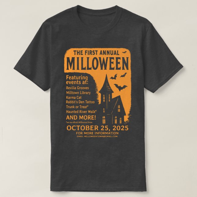 T-shirt Tee Milloween 2025 (Design devant)