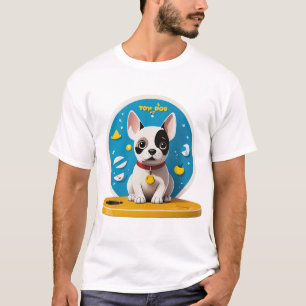 T-shirt Tee minimaliste de canine lunatique - B inspiré pa
