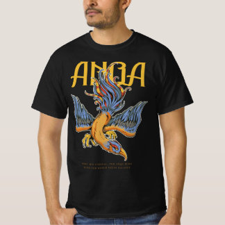 T-shirt Tee Mythique Anqa - Phénix de la Flamme Éternelle
