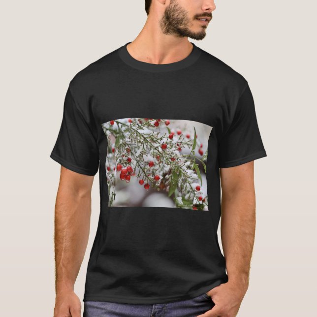 T-shirt Tee Nature Art Bambou Céleste (Devant)