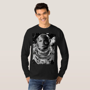 T-shirt Tee Noir Astronaute Muse