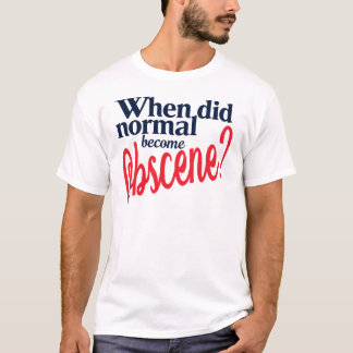 T-shirt Tee normale contre Obscène
