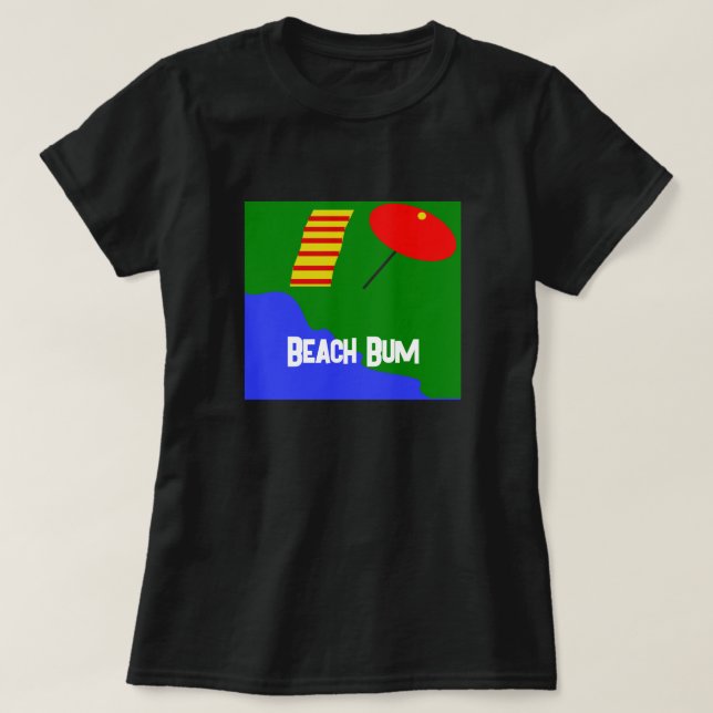 T-shirt Tee officielle "Beach Bum" (Design devant)