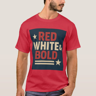 T-shirt Tee Patriotique Graphic pour 4 juillet