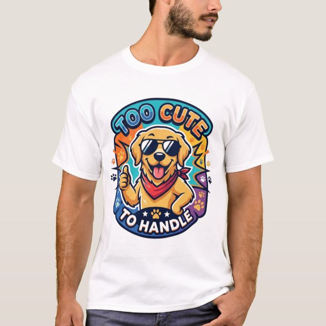 T-SHIRT TEE POUR AMOUREUX DE CHIENS (Devant)