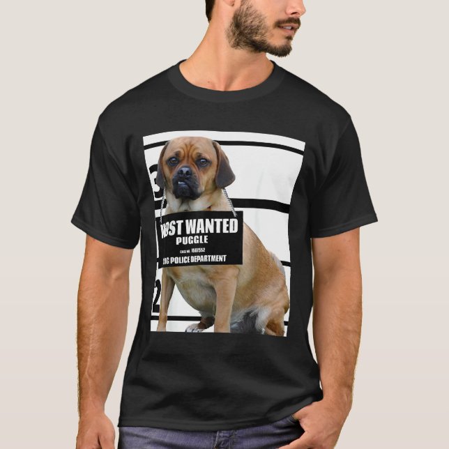 T-shirt Tee Puggle le Plus Recherché Pug Beagle Mignon (Devant)