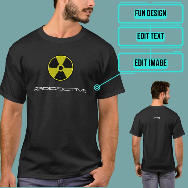 T-shirt Tee radioactive personnalisable (Please enjoy our tee.)