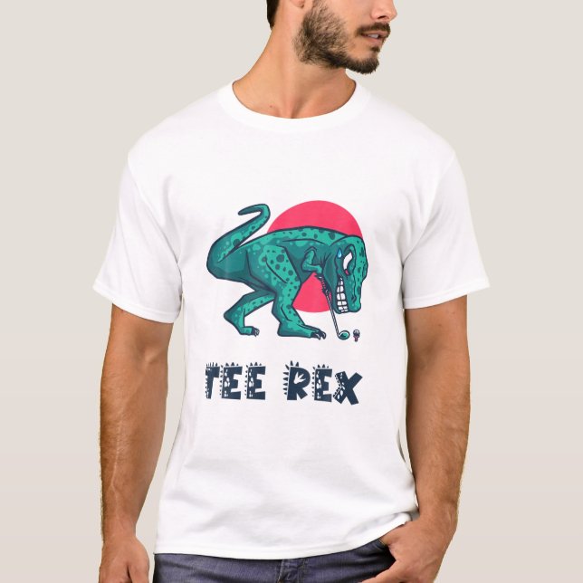 T-shirt Tee Rex Golf Rex Dinosaur Pun Golf T Rex Dino (Devant)