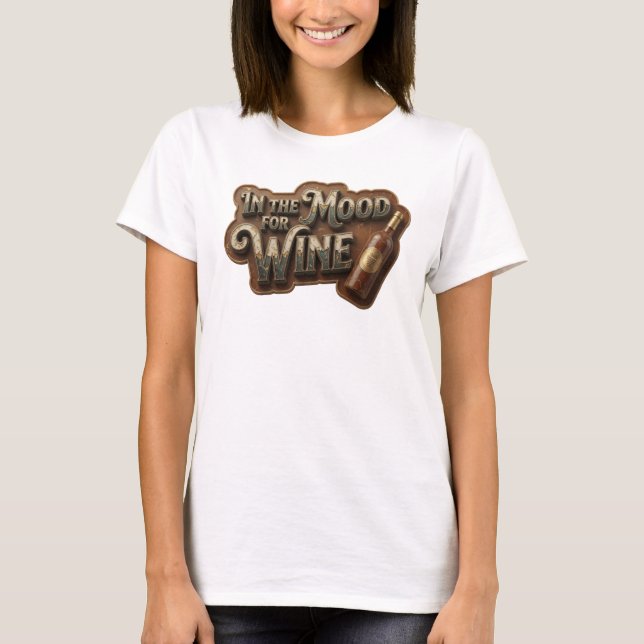 T-shirt Tee rose captivant DANS L'AMBIANCE DU VIN (Devant)