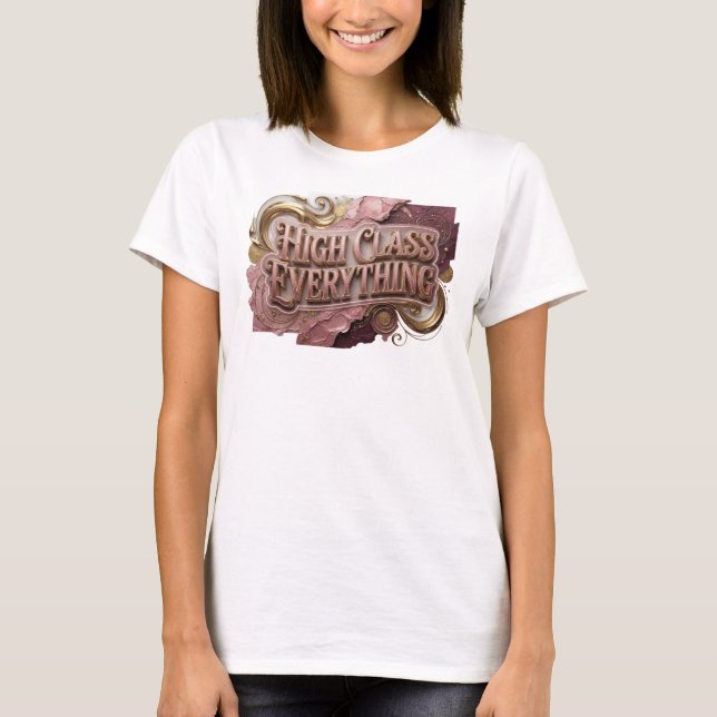 T-shirt Tee Rouge Vibrant HIGH CLASS EVERYTHING (Devant)