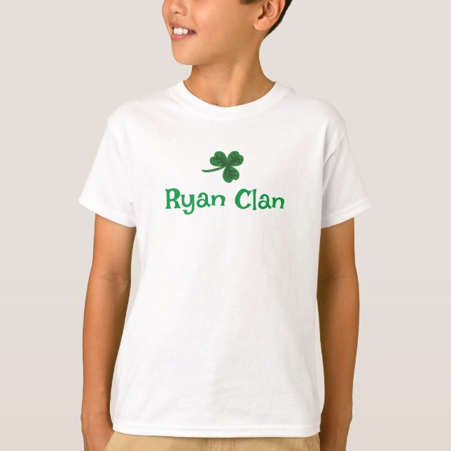 T-shirt Tee Ryan Clan Shamrock (Devant)