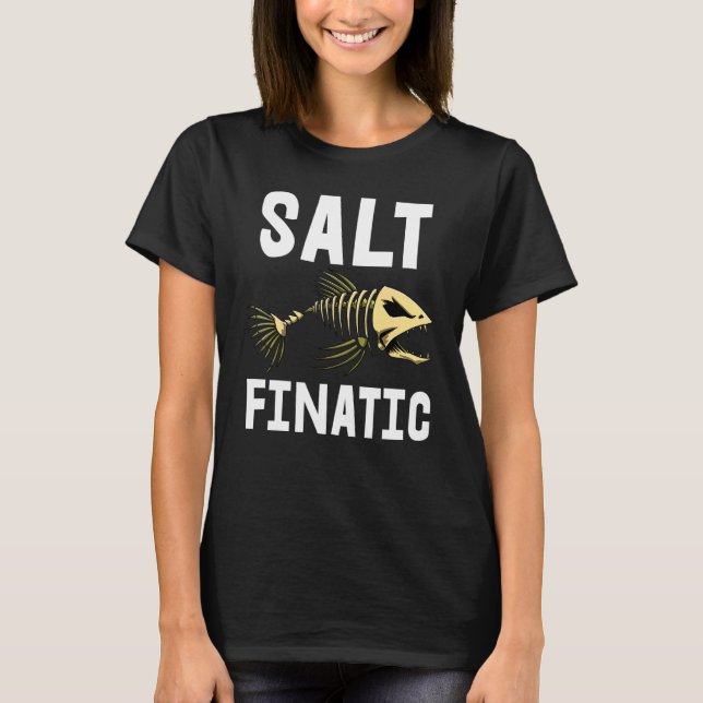T-shirt Tee Salt Finatic Squelette Poisson Os Tees Tee Sha (Devant)