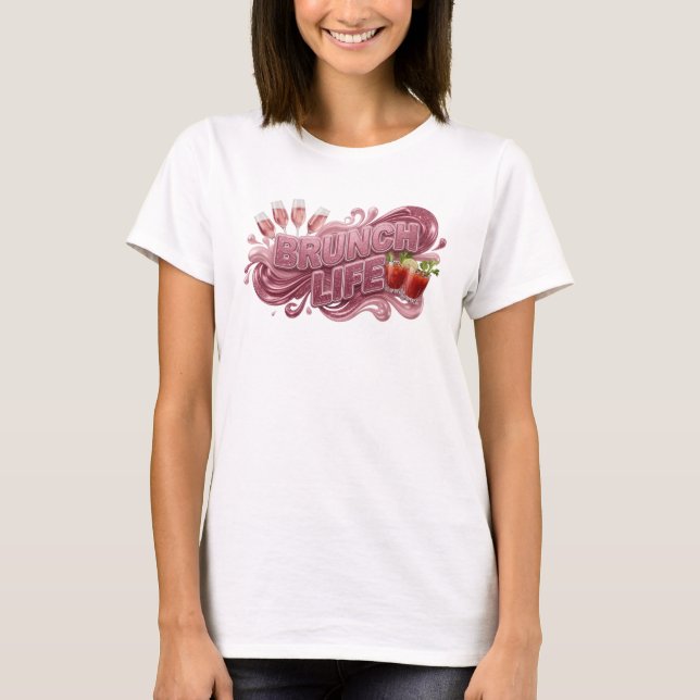 T-shirt Tee Sharp Red BRUNCH LIFE (Devant)
