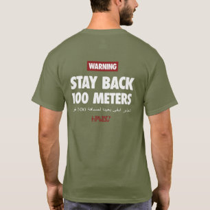 T-shirt Tee-shirt 100 mètres olive pour vétérans militaire