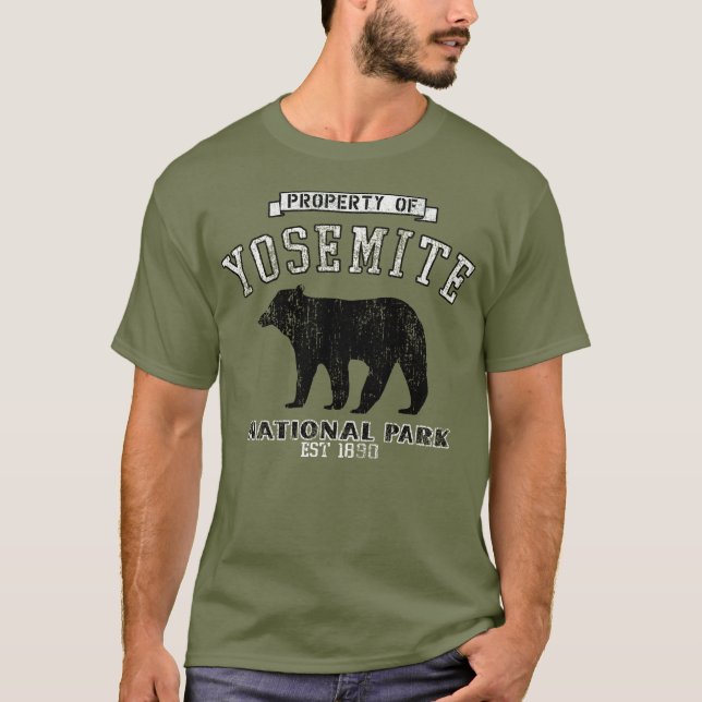T-shirt Tee - shirt 1890 de parc national de Yosemite (Devant)