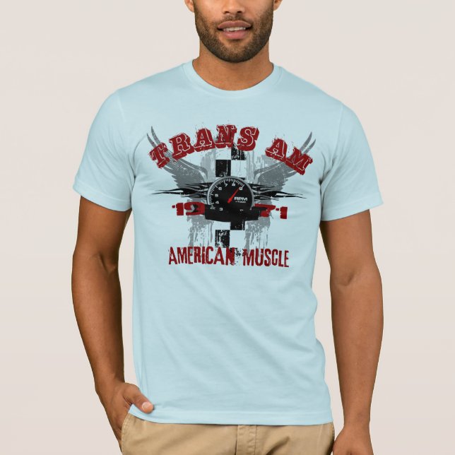 T-shirt Tee - shirt 1971 de graphique du transport AM (Devant)