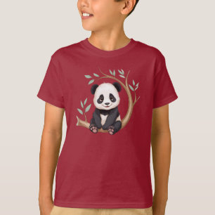 T-shirt Tee-shirt à charme de branche d'arbre avec bébé pa