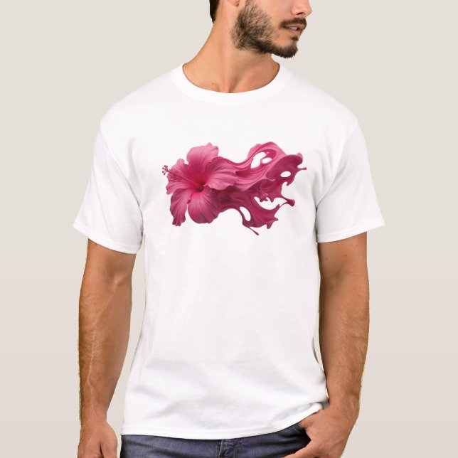 T-shirt TEE-shirt à Impression Créative FLEUR ABSTRAITE 6 (Devant)