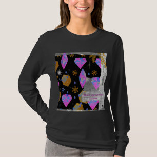 T-shirt Tee-shirt à manches longues Pink Diamonds & Golden