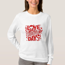 Tee-shirt à manches longues pour la Saint-Valentin