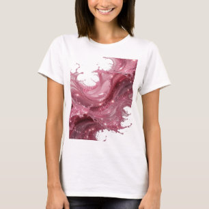 T-shirt Tee-shirt à slogan ÉCLABOUSSURES DE LIQUIDE ROUGE 