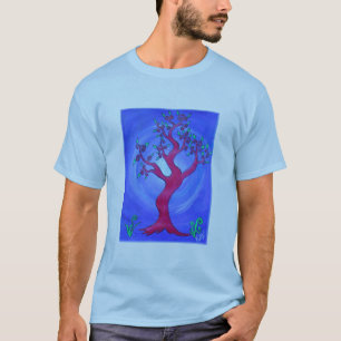 T-shirt Tee - shirt adulte - simplement rouge l'arbre