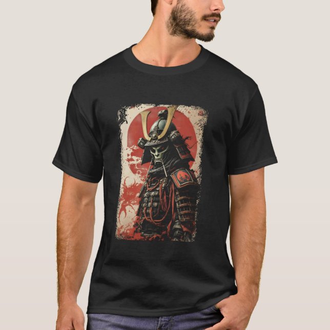 T-shirt Tee-shirt Alien Samurai tenue de conception de Sci (Devant)