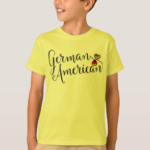 T-shirt Tee - shirt allemand de coeurs d'Entwinted