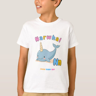 T-shirt Tee-shirt Alphabetique «N pour Narval» – Grandir C