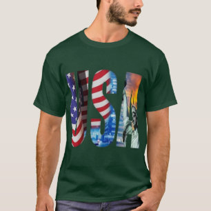 T-shirt Tee-shirt American Spirit Bold Typography