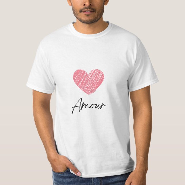 T-shirt Tee-shirt Amour (Devant)