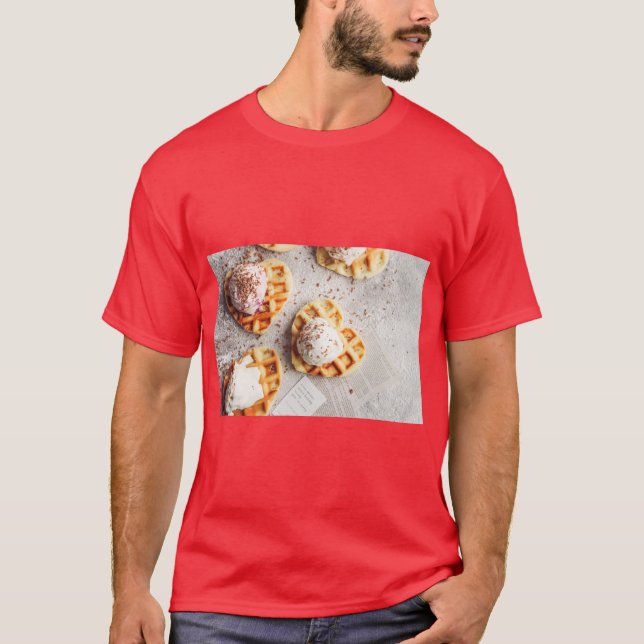 T-shirt Tee-shirt Amour Glace Gaufre (Devant)