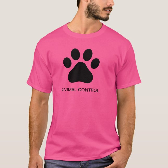 T-shirt Tee - shirt animal de contrôle (Devant)