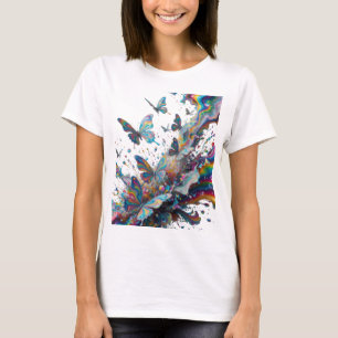 T-shirt Tee-shirt artistique argenté DÉCLARATION D'ART ABS