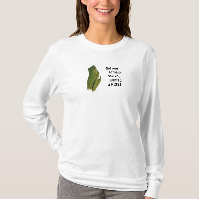 T-shirt Tee - shirt avec belle grenouille verte (Devant)