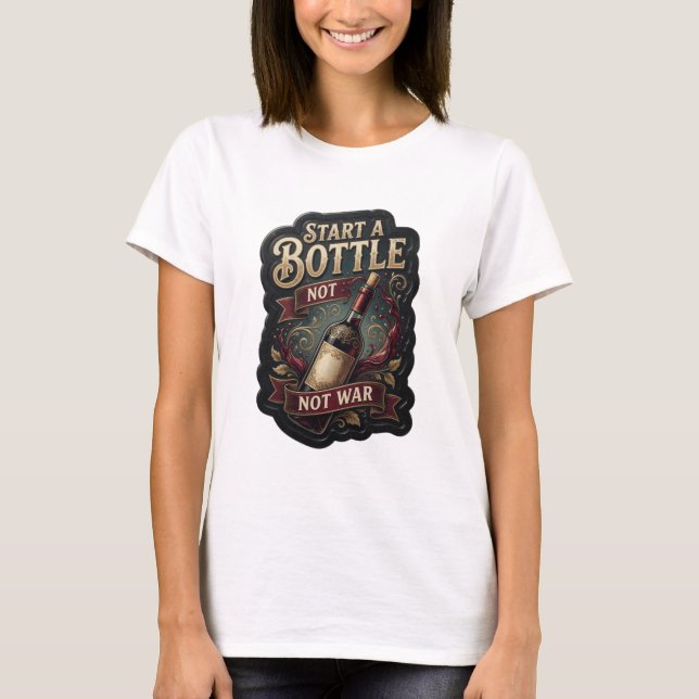 T-shirt Tee-shirt avec déclaration Dynamic Gold START A BO (Devant)