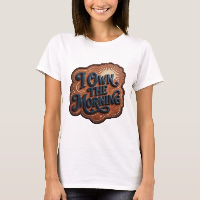 T-shirt Tee-shirt avec déclaration Matinée Bleue Witty Je  (Devant)