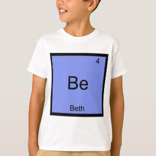 T-shirt Tee-shirt avec le nom de symbole d'élément de chim