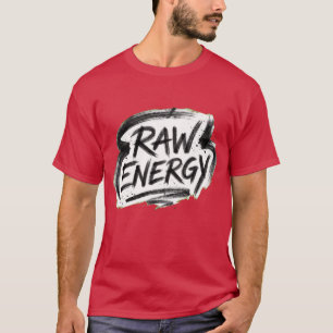 T-shirt Tee-shirt avec logo manuscrit Raw Energy
