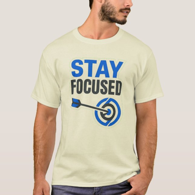 T-shirt Tee-shirt avec logo Stay Focused Motivation (Devant)