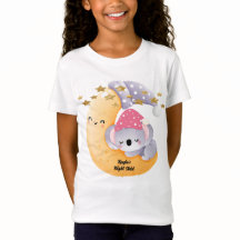 Tee Shirt avec Lune & Koala endormi