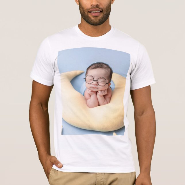 T-shirt Tee-shirt avec photo de bébé mignon (Devant)