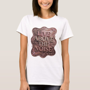 T-shirt Tee-shirt avec slogan rose accrocheur AU-DESSUS DU