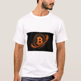 T-shirt Tee-shirt Bitcoin Circuit Orbital Seal