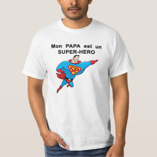 T-shirt Tee-shirt blanc SUPER PAPA