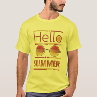 T-shirt Tee-shirt "Bonjour l'été" Lunettes de soleil Couch