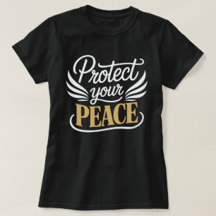 T-shirt Tee-shirt calligraphié Protégez Votre Paix