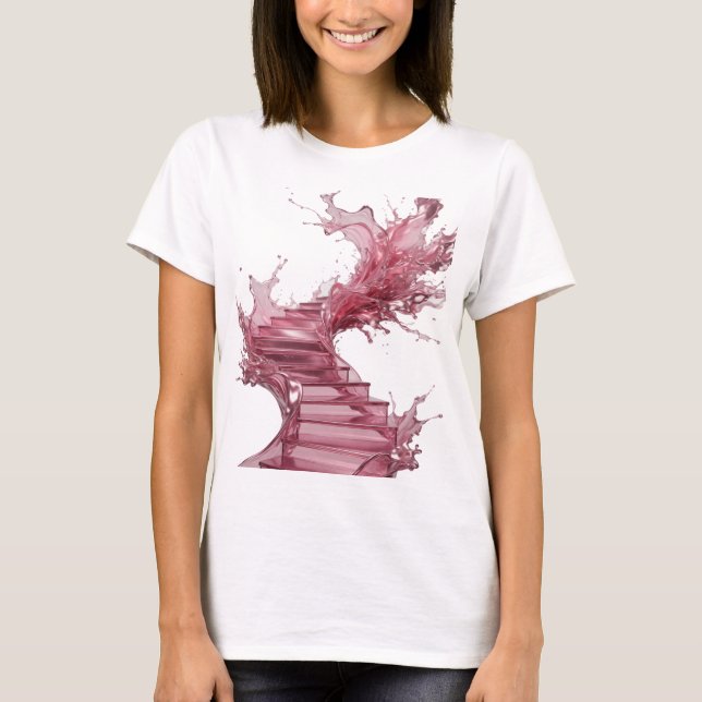T-shirt Tee-shirt Chic Silver avec déclaration d'ART ABSTR (Devant)
