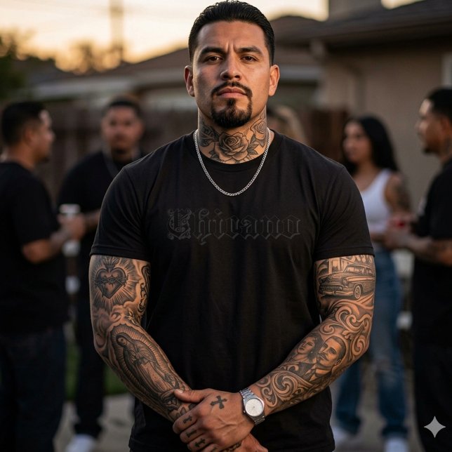 T-shirt Tee shirt Chicano (Chicano Text Tshirt)